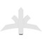 Ekena Millwork Davenport Architectural Grade PVC Gable Bracket, 36"W x 21"H x 2"D x 4"F, 14/12 Pitch GBP036X21X0204DAV00 - alternate 3